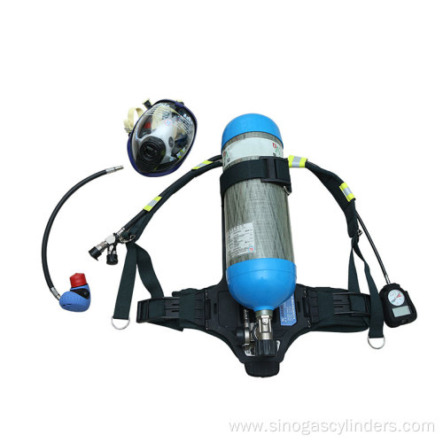 Positive pressure breathing apparatus firefighter respirator